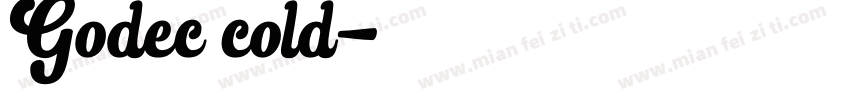 Godec cold字体转换